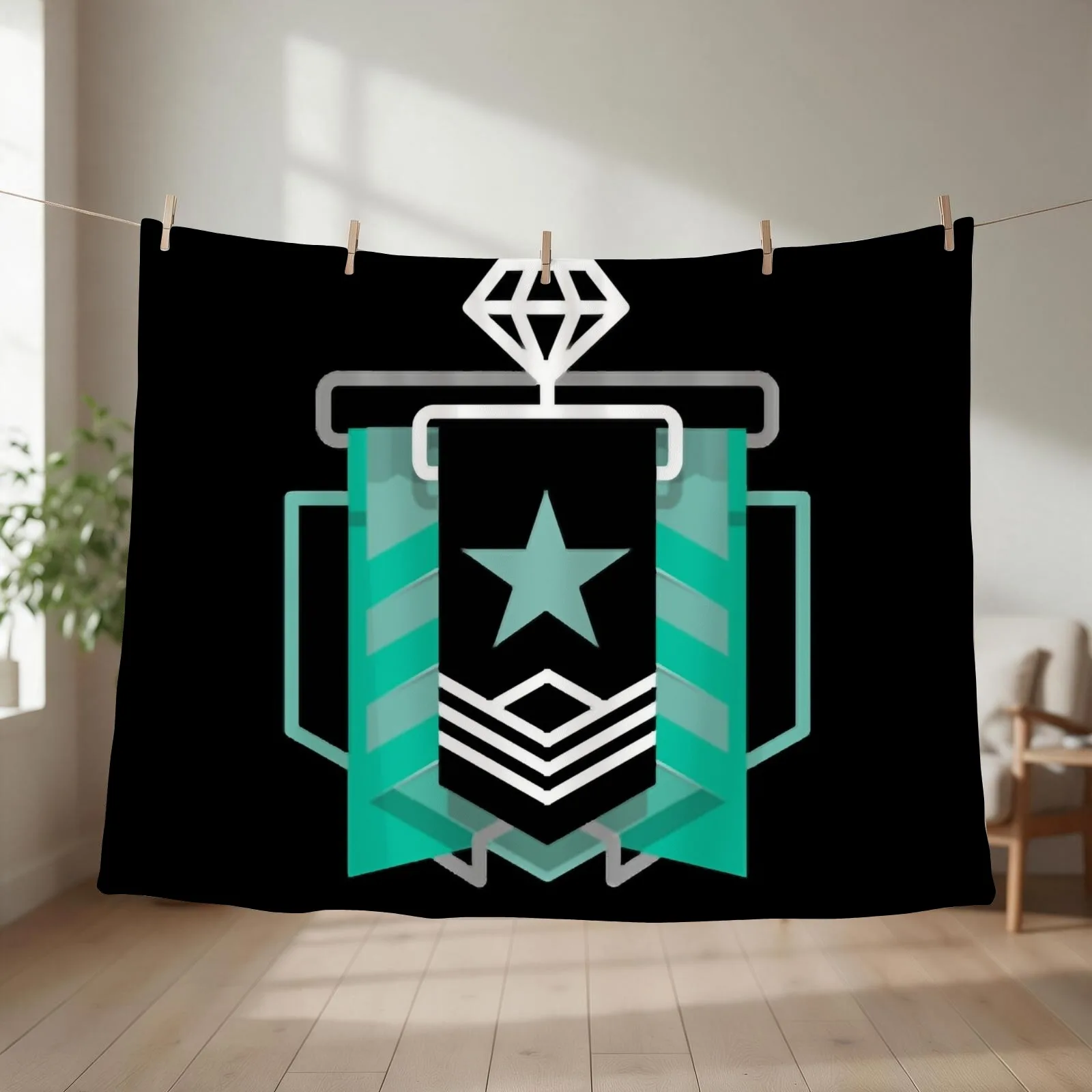 Diamond Level R6 Classic . Throw Blanket couch cozy soft plush fuzzy picnic outdoor blanket