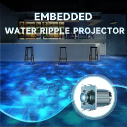 led dynamic water pattern light water ripple projection light decoration hotel aquarium embedded interior decoration background