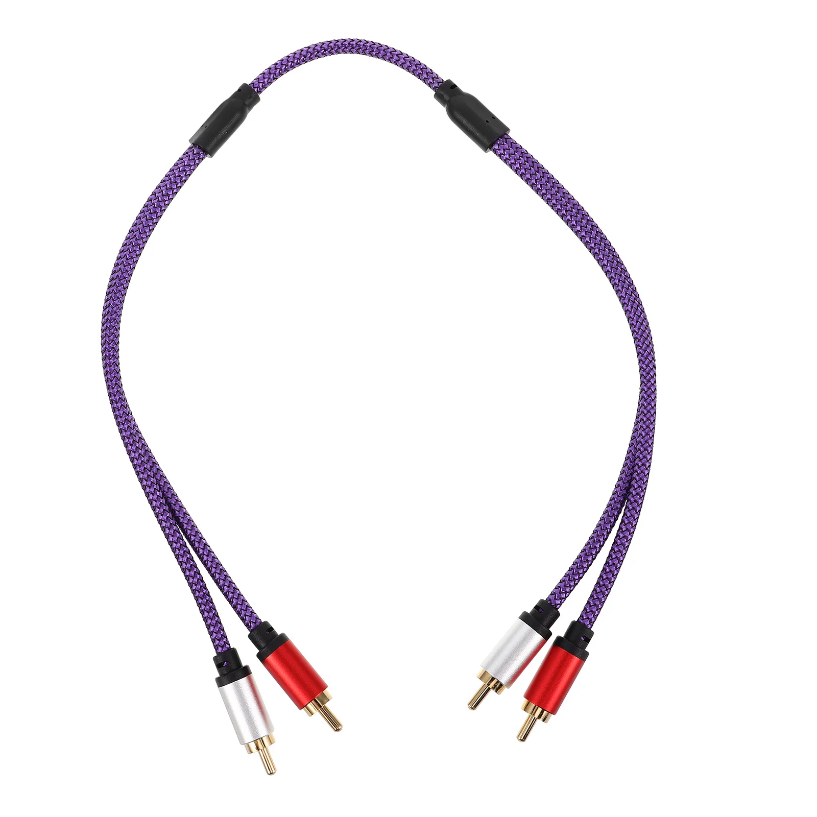 

RCA Audio Cable 0.5m Stereo Subwoofer Car Speaker Wire Connectors Rubber Modification Patch Cables Guitar Sound System