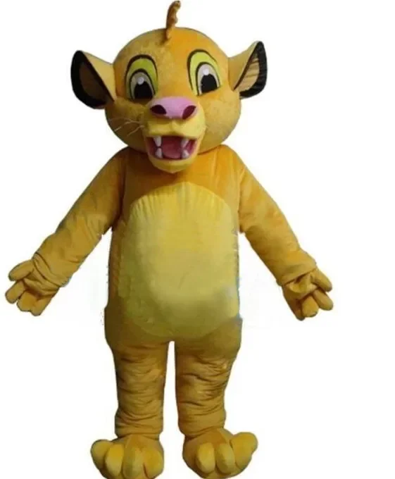 Leeuw mascotte kostuum Lion King cosplay kostuums cartoon dieren masker partij advertentie Halloween carnaval kostuums voor volwassenen