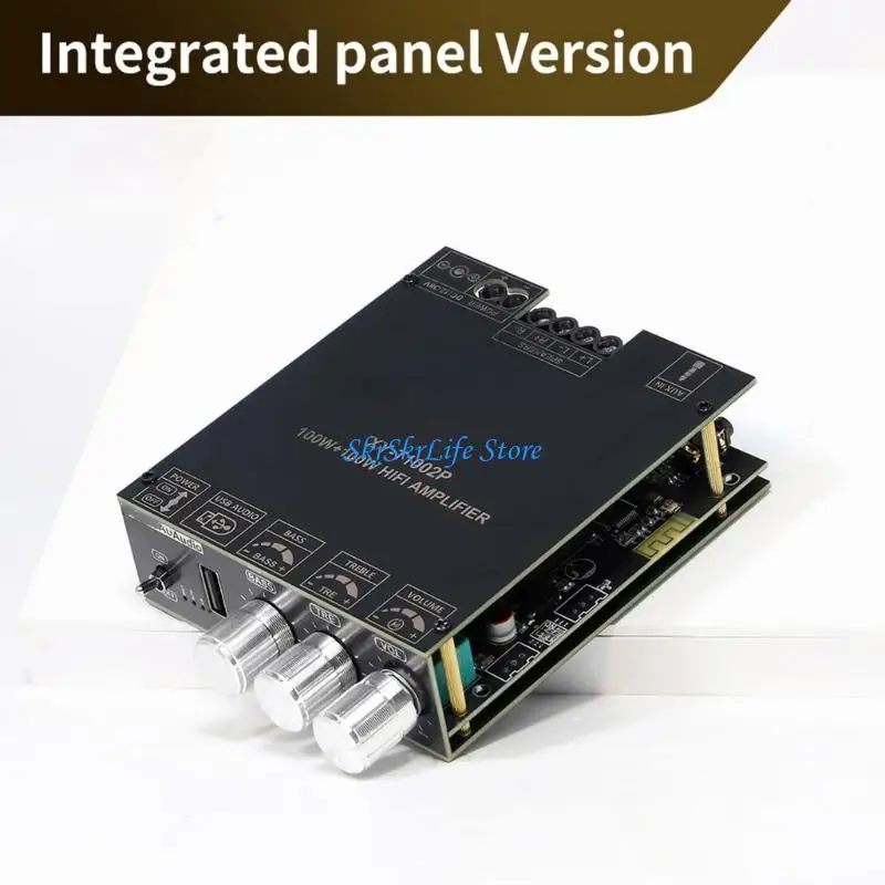 

E65E T1002P 100W Digital Amplifier Board TPA3221 and 3116 Powerful Output And Bass Treble Adjustment For Home Theater