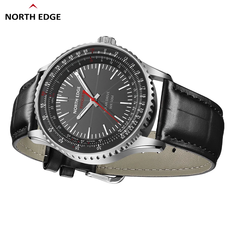 NORTH EDGE EVOQUE 3 Men's Military Sport Digital Watch Waterproof Solar Powered Luminous Stopwatch Smart Clock