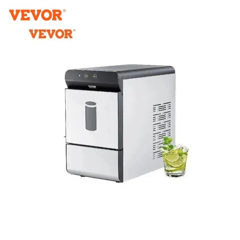 VEVOR Countertop Ice Maker 37lbs in 24Hrs Auto Self-Cleaning Portable Ice Maker with Ice Scoop Basket and Drainpipe