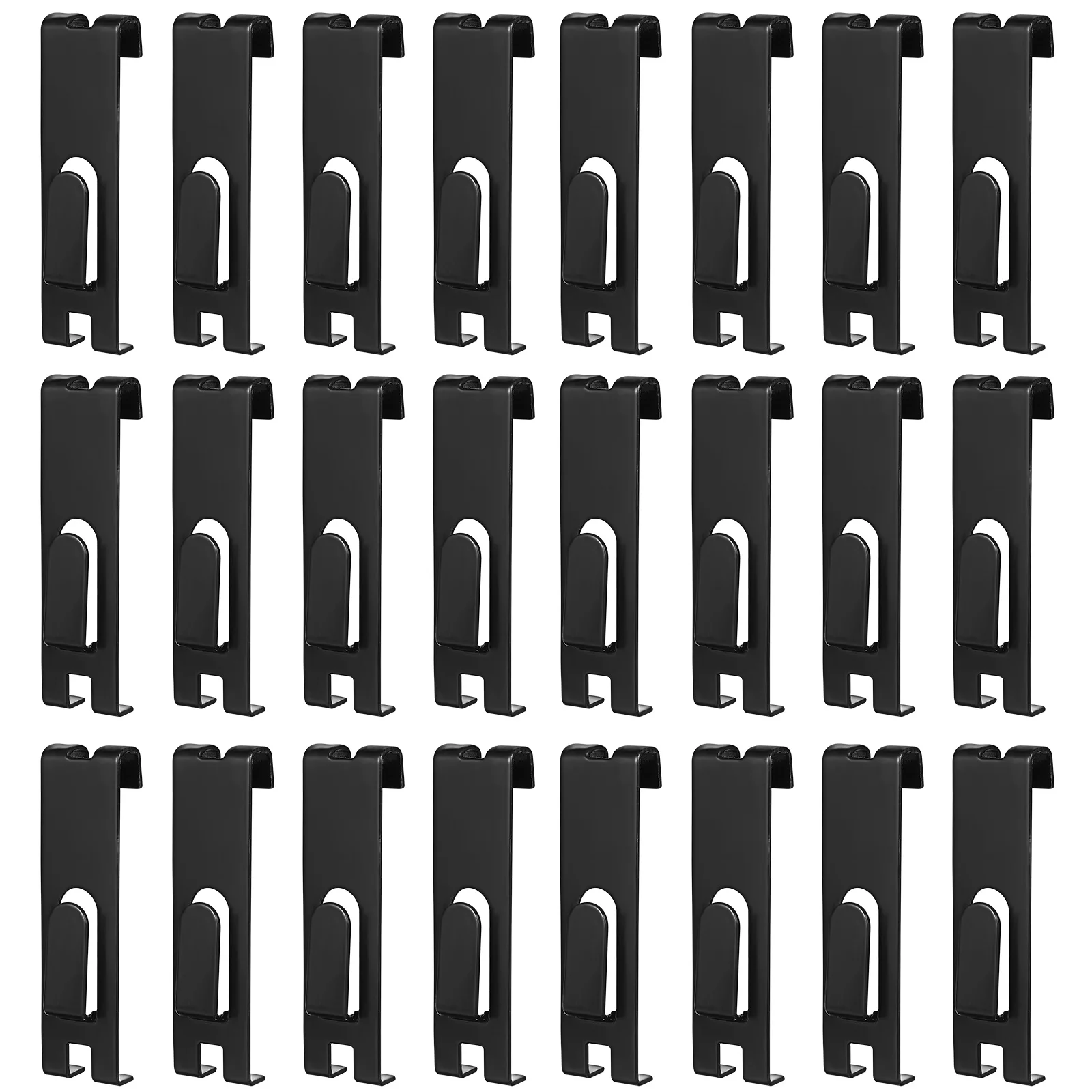 

30 Pcs Grid Hooks Wall Panel Accessories Flat Iron Hangers Display Rack Sturdy Metal Versatile Easy Large Capacity
