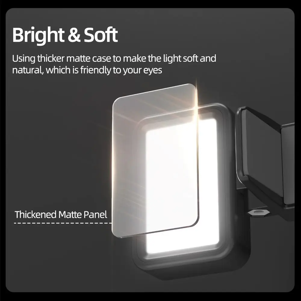 

Double Lamp Fill Light Rotatable Rechargeable LED Photography Lighting 5-Level Dimming Lightweight for DJI Osmo Pocket 3