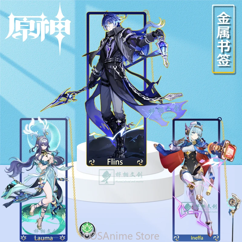 جينشين إمباكت Escoffier Ineffa Skirk Lauma Kyryll Chudomich Flins لعبة موضة المعادن المرجعية تأثيري تزيين مُثبت