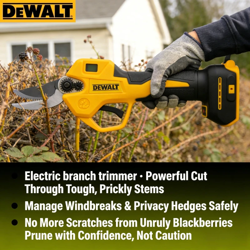Gardening Tools Battery Powered - Dewalt 20V Brushless Electric Pruning Shears:
