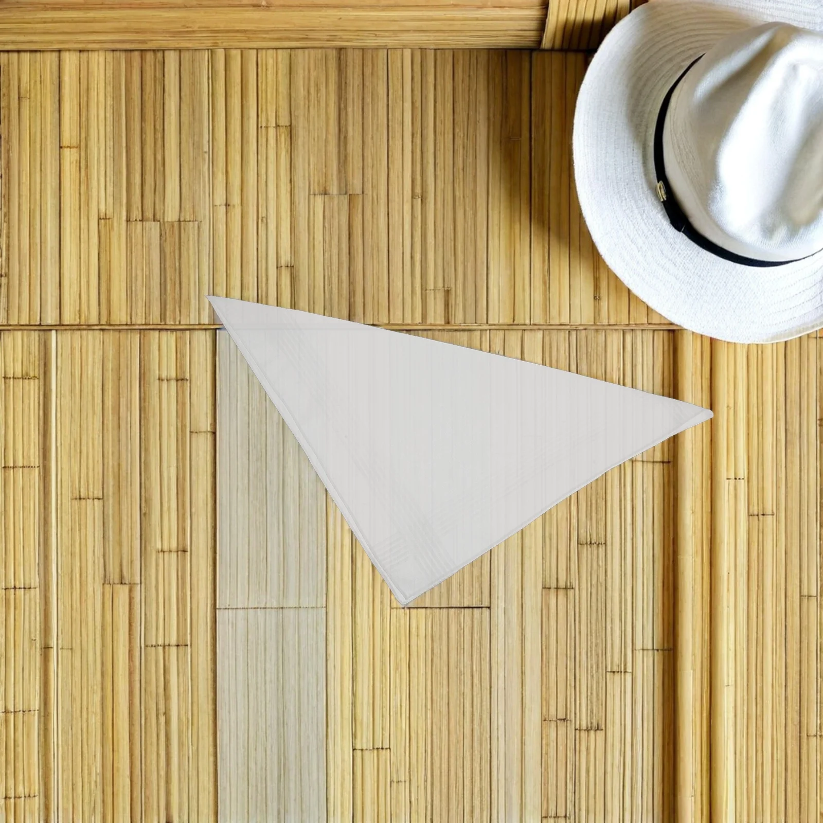 

6Pcs Mens Cotton Handkerchiefs White 16x16 Pocket Square Set Elegant Decorative Handkerchief for Men Wedding Father's Day Travel