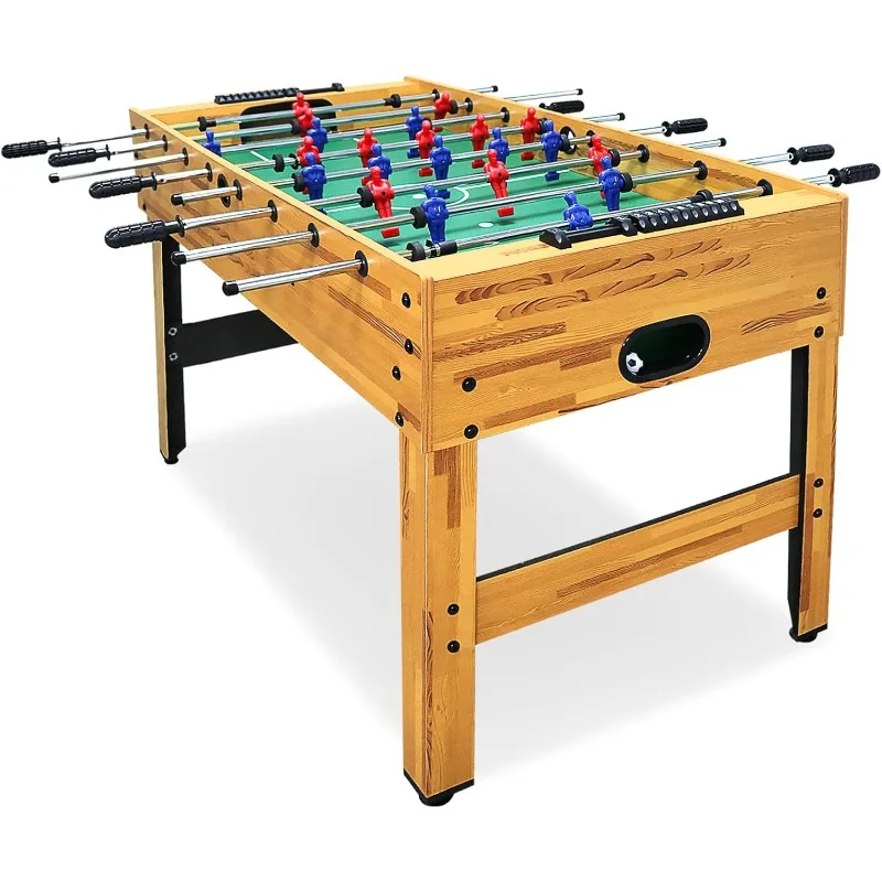 

Seydrey 48" Full Size Foosball Table, Table Soccer Set with 2 Footballs, Score Keeper, Solid and Sturdy Legs, Football Table for