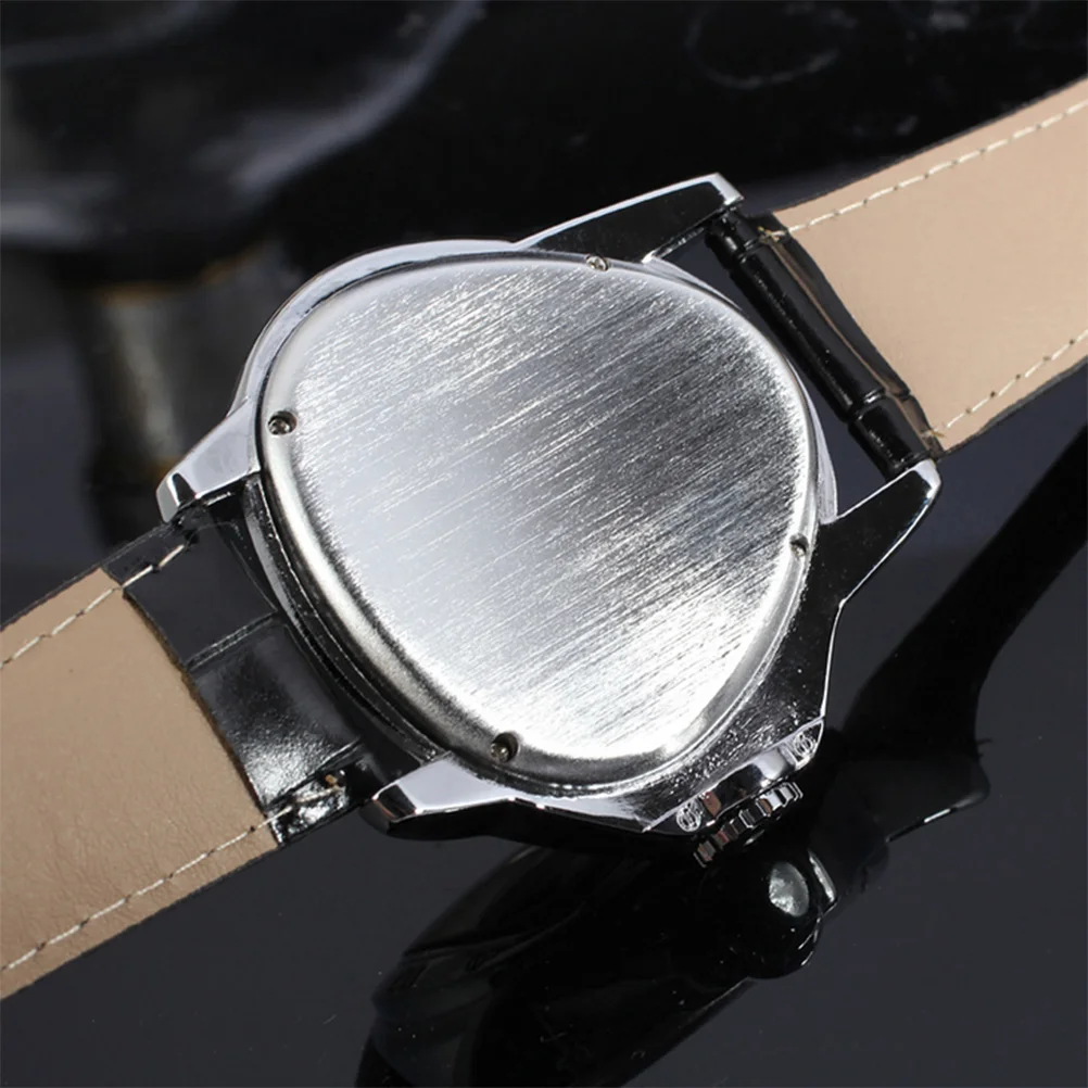 

Men'S Automatic Mechanical Wrist Watch Stainless Steel Band Black Silver Business Timepiece For Men Boys Daily Wear Watch