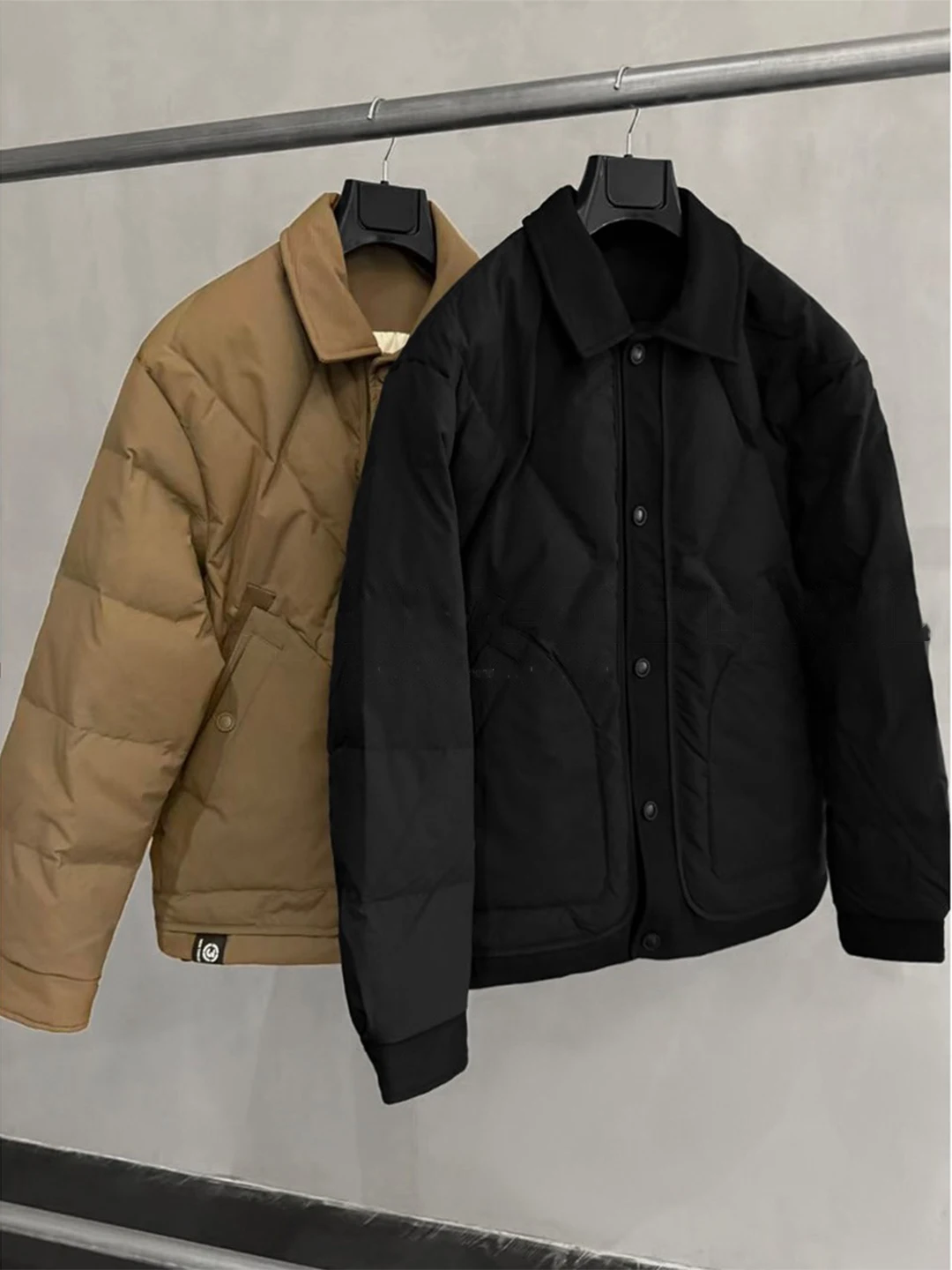 

Lightweight Warmth Du down Jaet Men's Faionable All-Match Winter Cold Resistance Collar Stand up Coat Trendy