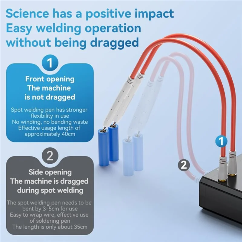 【Hot Ltem】 ماكينة لحام نقطي تعمل بمقبض دوار بقدرة 9000 وات، 100 تروس، مخرج نبض مزدوج 0.1-0.3 مم، لصنع مشاريع DIY #2