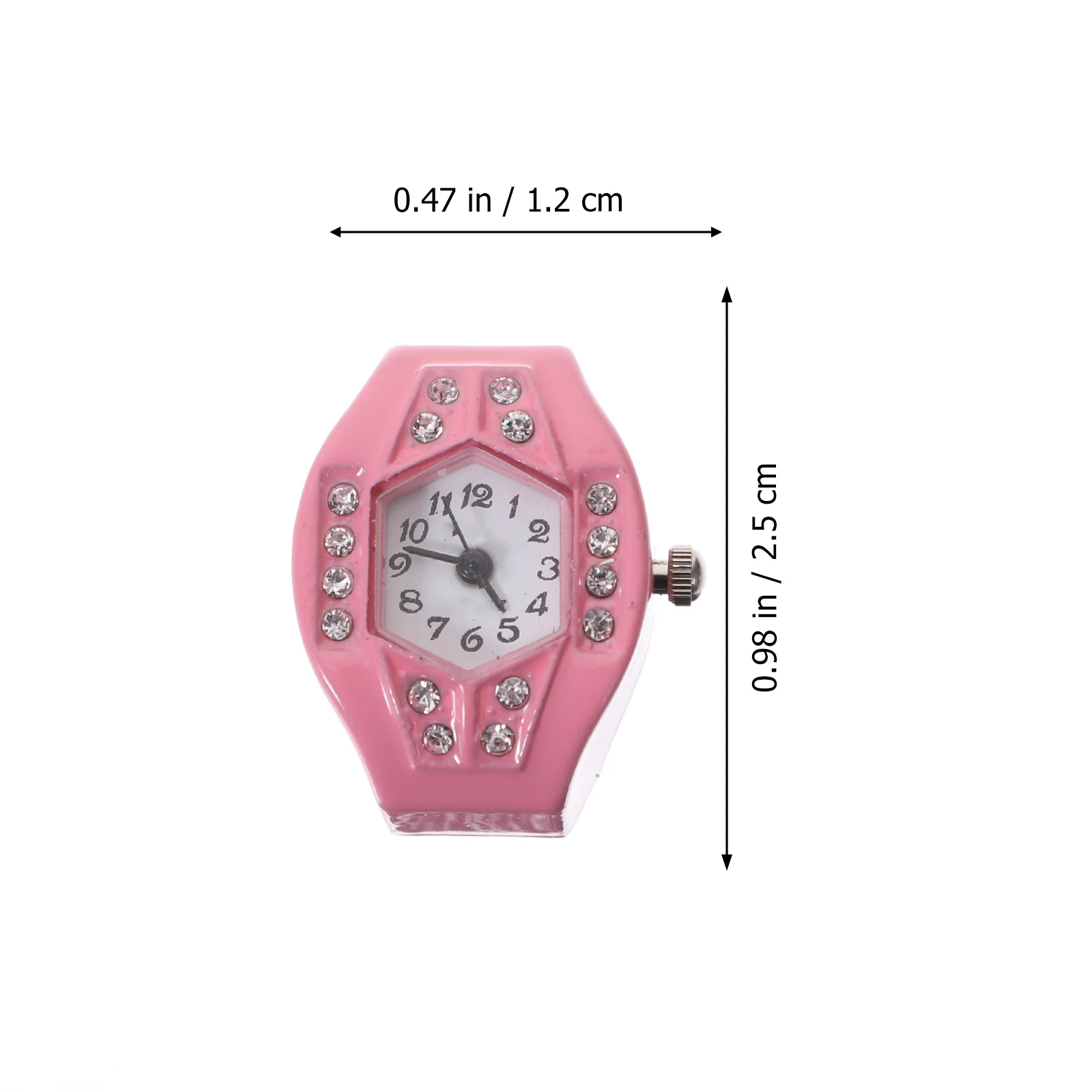 1Pcs Cartoon Finger Ring Uhr Legierung Kreative Mode Mini Quarz Ring Uhr für Kinder Mädchen Kinder Täglichen Verschleiß