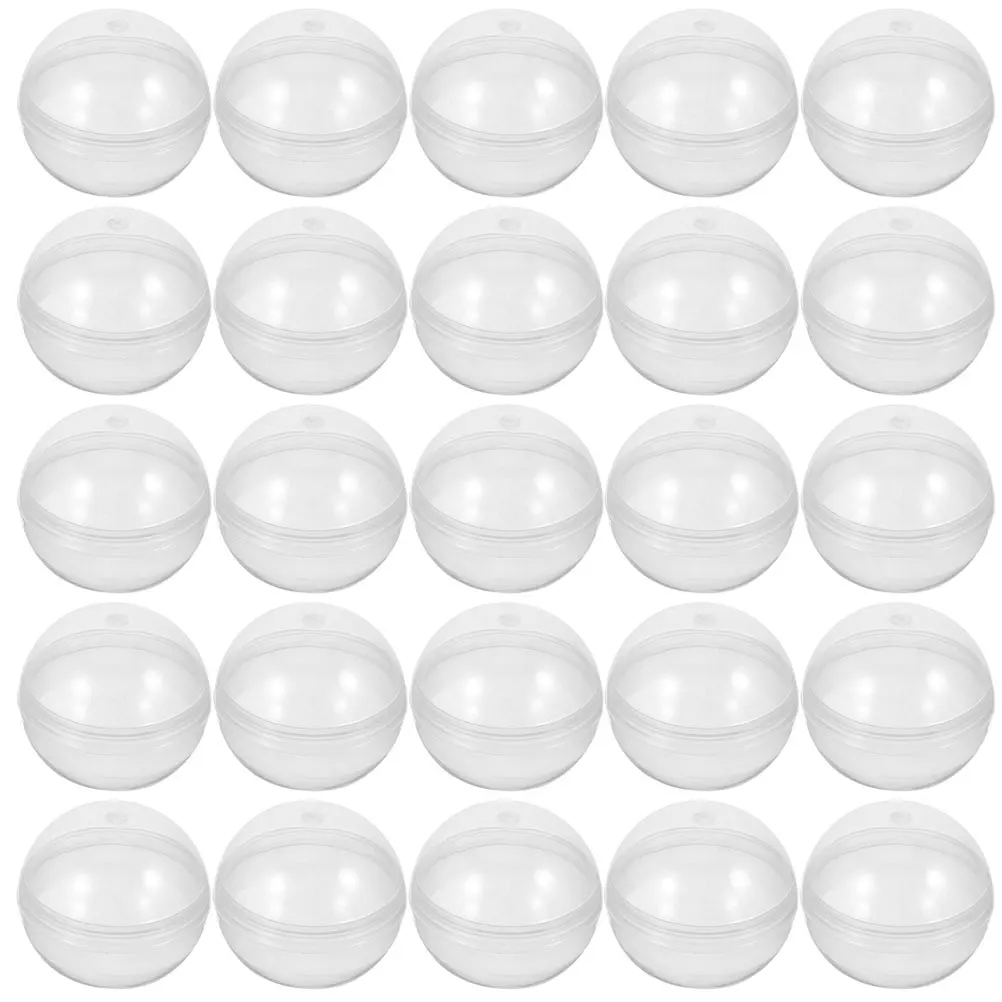 

50pcs Fillable Balls Clear Plastic Toys Safe Kids Claw Machine Easter Party School DIY Gift Packing Ball Gifts