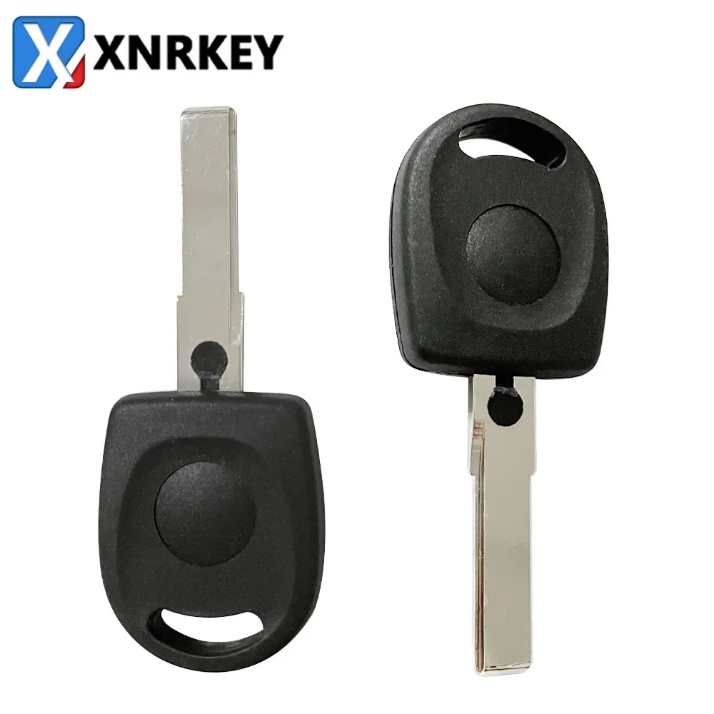 XNRKEY 10 Pcs Transponder Key Shell New Car Key Blank Case for VW Volkswagen SKoda Seat Key Case with Uncut HU66 Blade