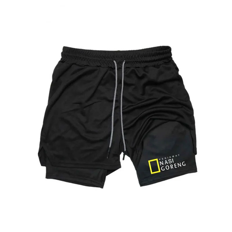 

Мужские шорты 2026 с множеством карманов, для фитнеса, повседневные, пляжные, спортивные, на подкладке, облегающие, в повседневном стиле, сетчатые, для бега