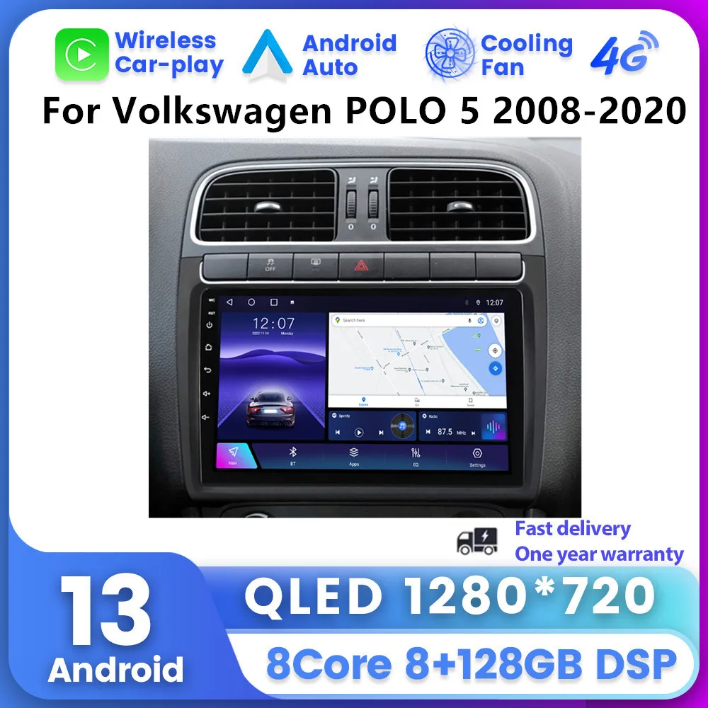 

Car Intelligent System Car Stereo For VW Volkswagen POLO 5 sedan 2008- 2020 Carplay Android Auto Radio Multimedia GPS 2din Audio