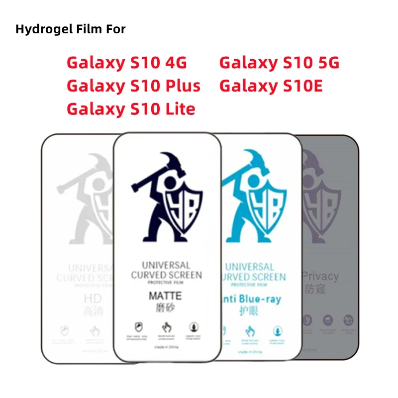 

2 шт. HD гидрогелевая пленка для Samsung Galaxy S10 5G, матовая защитная пленка для экрана Galaxy S10 Plus S10E, защитная пленка для защиты глаз и конфиденциальности