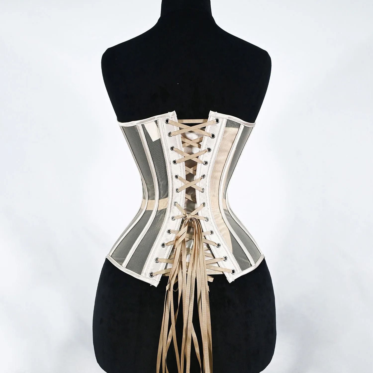 Sexy Strapless Mango Cup Mesh Corset Sheer Bustier Lingerie for Party Cosplay Costumes - Breathable Adult Clothing
