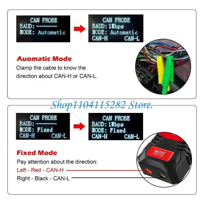  High Sensitivity CAN Line Detector For Automotive Diagnostic And Repair