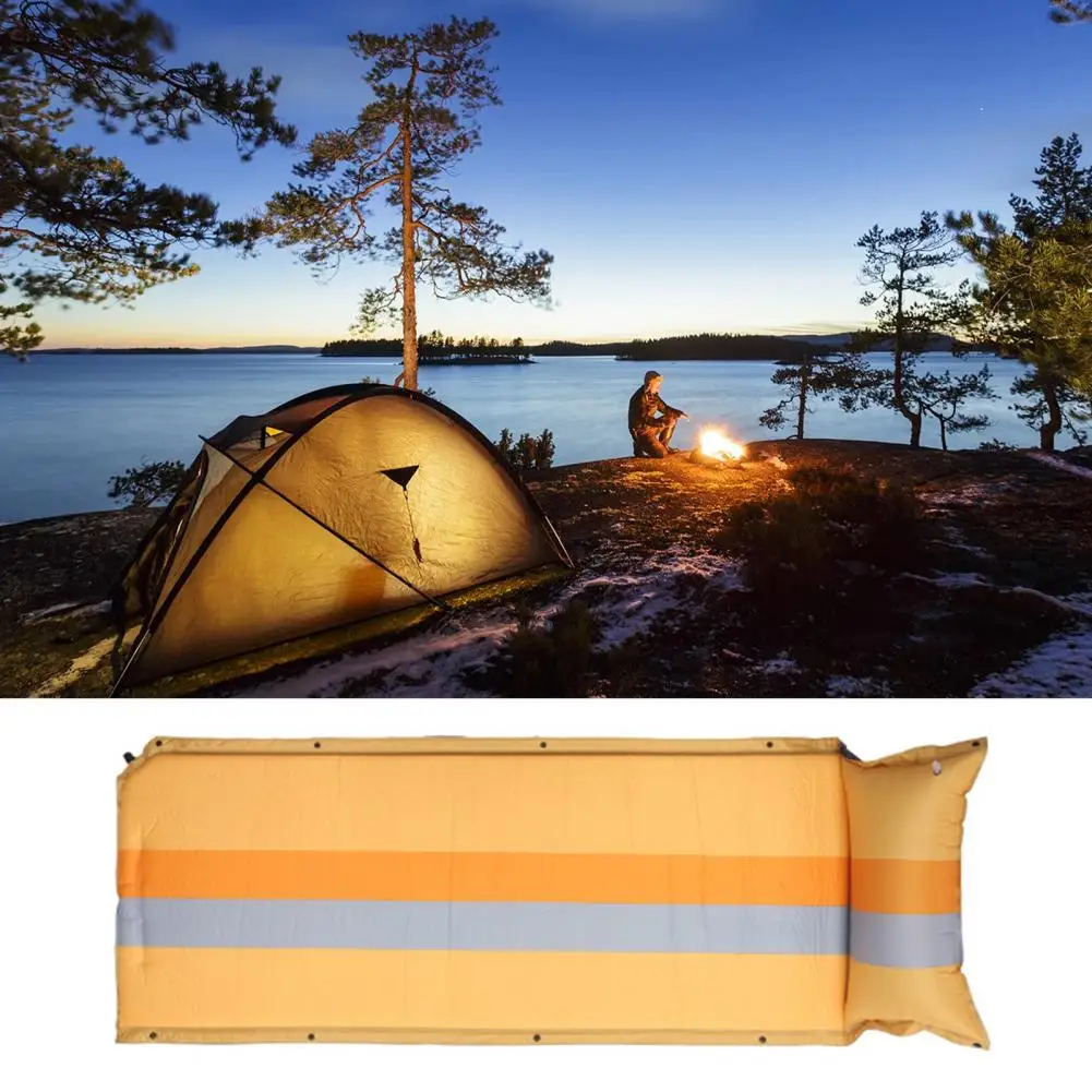 Outdoor Tent Sleeping Mat Waterproof  Automatic Inflatable Spliceable Sleeping Mat Pad Camping Hiking Travel Sleep Tent Bed