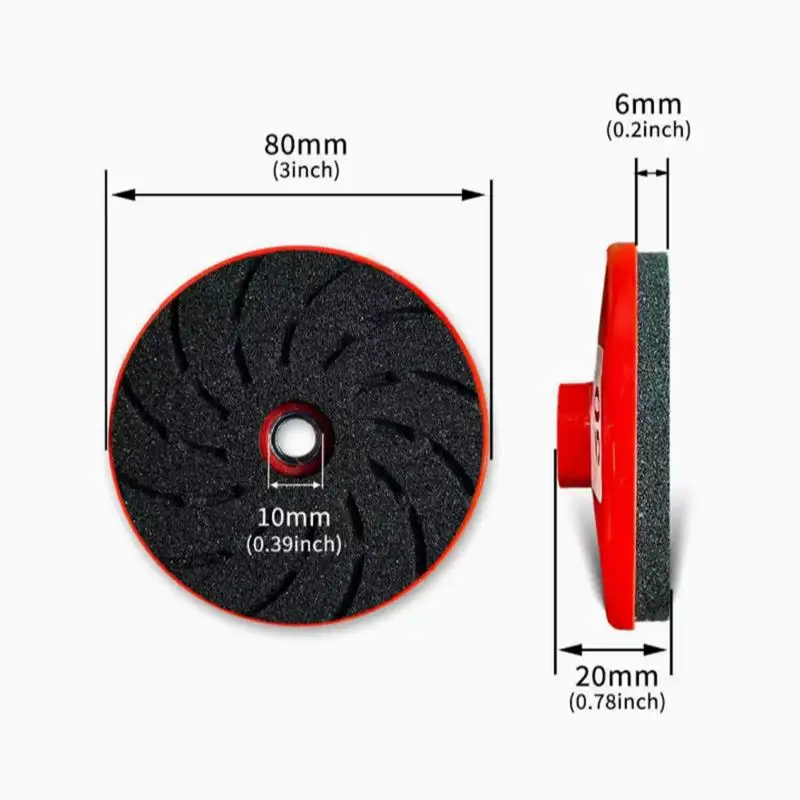 Ceramic Tile Trimming Polishing Disc 80*6*10 Angle Grinder Dry Polishing Marble Porcelain Granite Chamfering Grinding Edge Tool