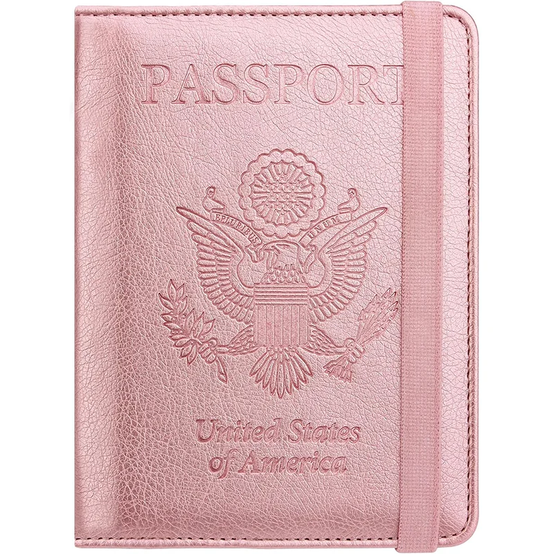 

Passport Holder, Slim Passport Holder Family Slot, RFID Passport Wallet Cover for Men, PU Leather Passport Case