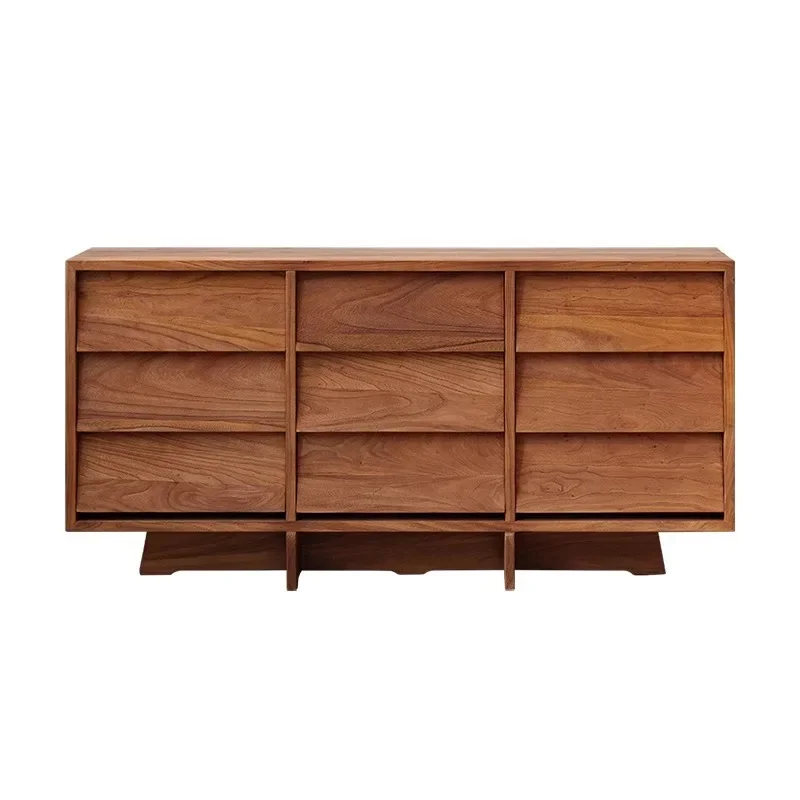 

Medieval homestay wall side locker, living room locker, entrance cabi net, wabi-sandy wind so lid wood dining