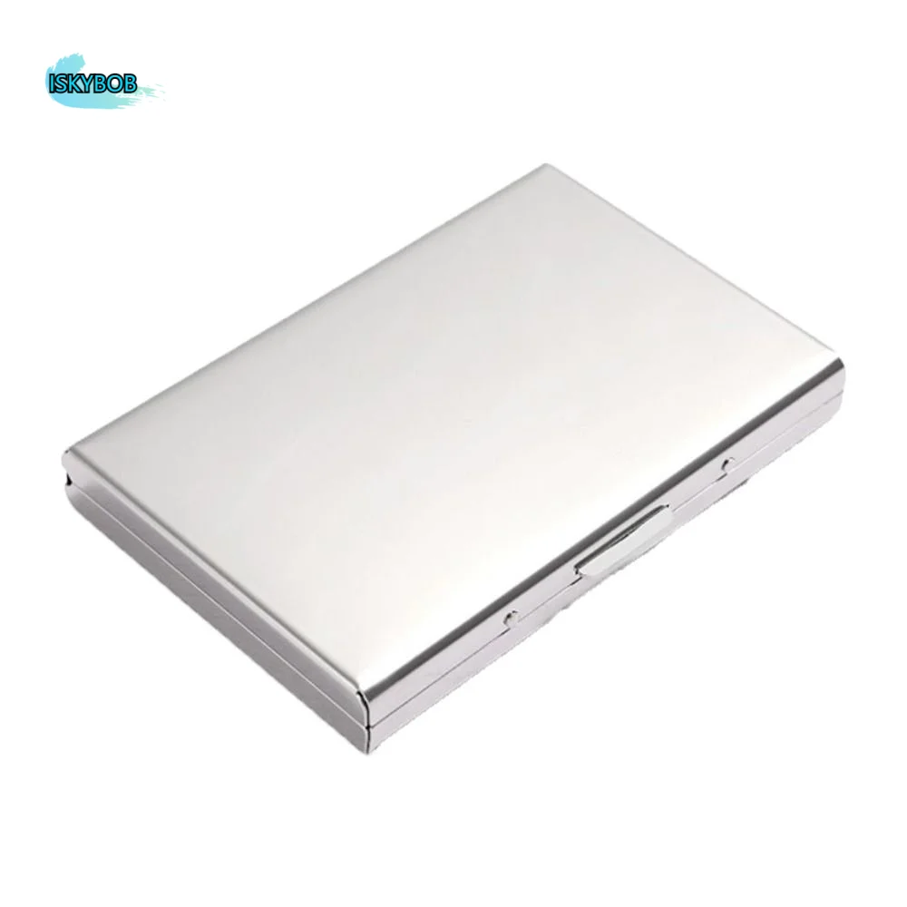 

10 Card Slots Business Card Holder Stainless Steel Cards Album Bank Card Case Passport Water-proof RFID Card Holder Outdoor