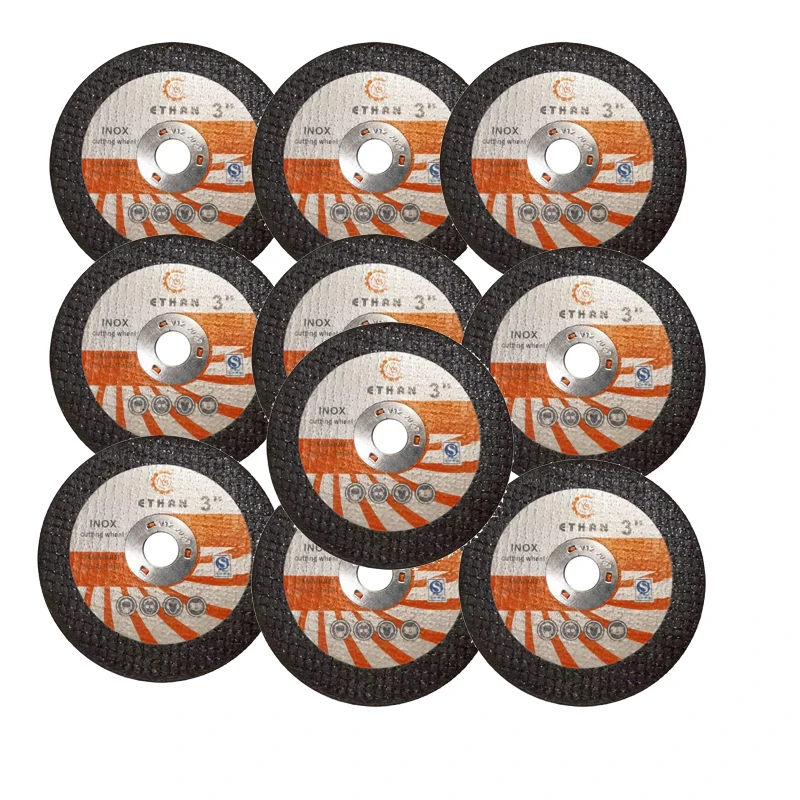 10PCS 3inch Resin Sawblade Multifunction Cutting Wheel Double-sided Reinforced Mesh Cutting Disc