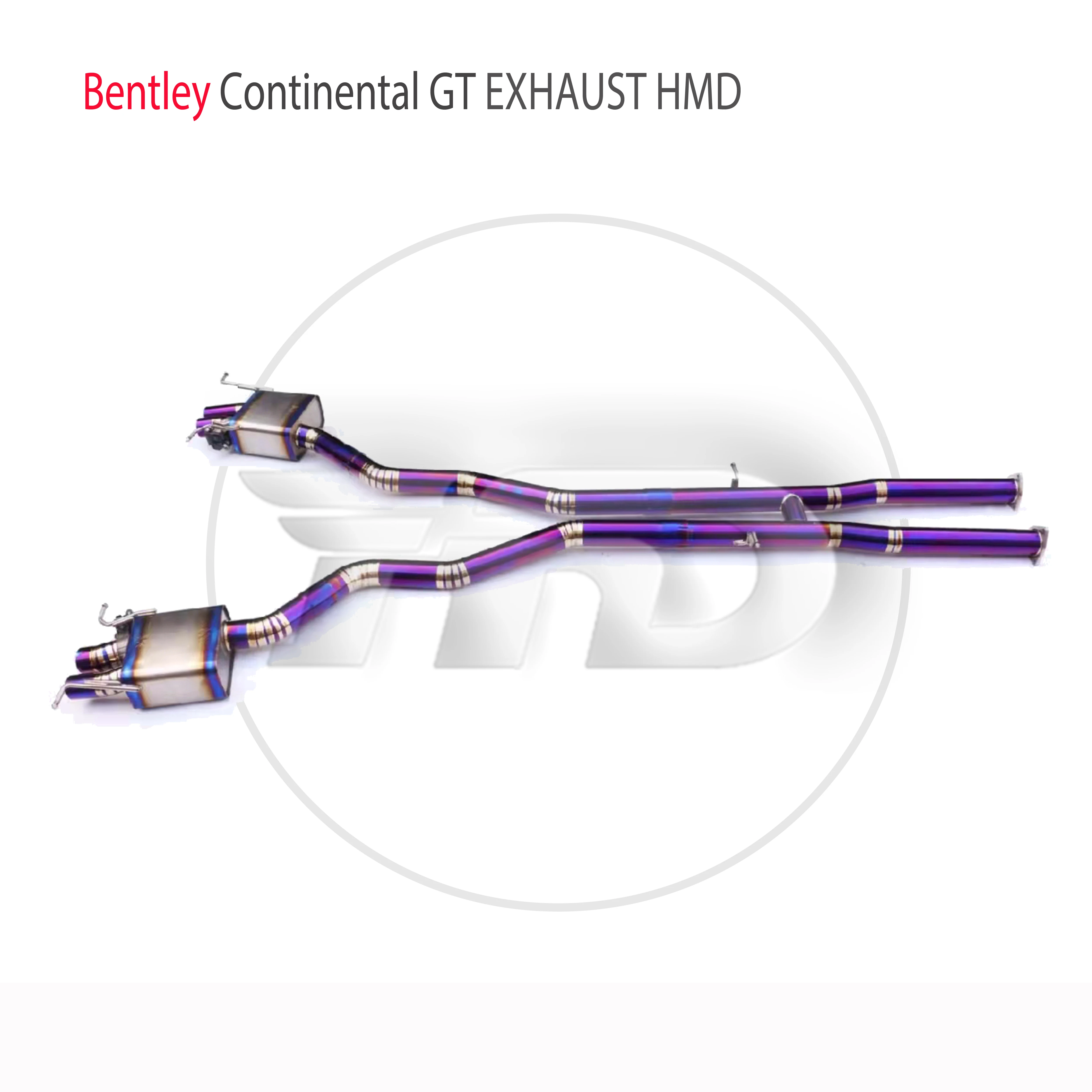 HMD Titanium Alloy Exhaust System is Suitable For Bentley Continencal GT 4.0T Auto Modification Electronic Valve Catback Pipe