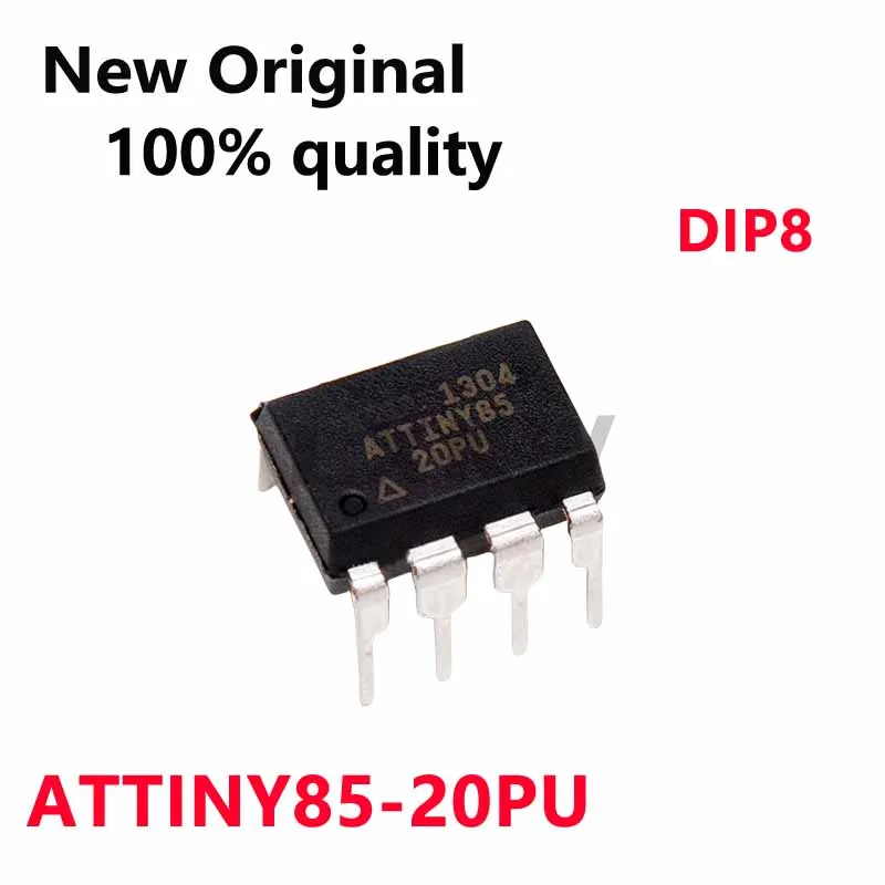 1-10/PCS New Original ATTINY85-20PU ATTINY85 20PU in-line DIP-8 MCU 8-bit micro-control -MCU chip In Stock