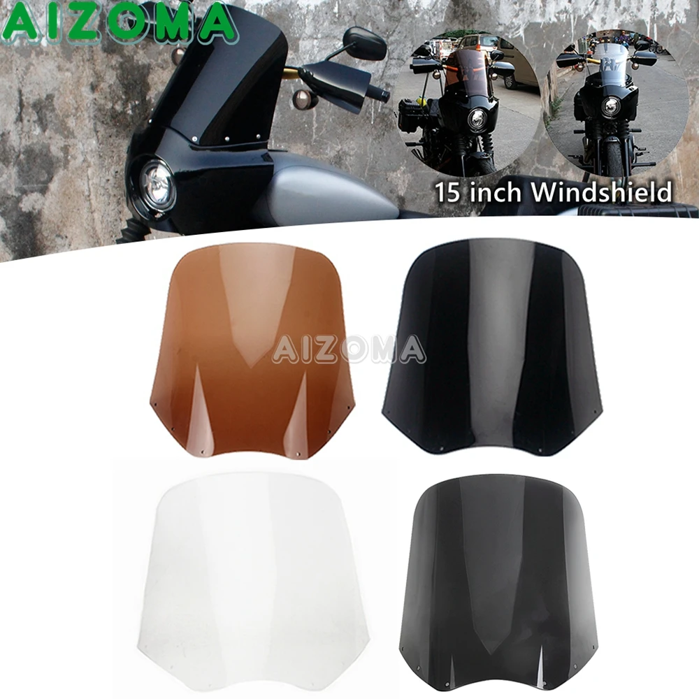 

15-дюймовый чехол на лобовое стекло для Harley Dyna Low Rider S FXDL FXLRS Street Bob FXDB Super Glide FXD 2006-21