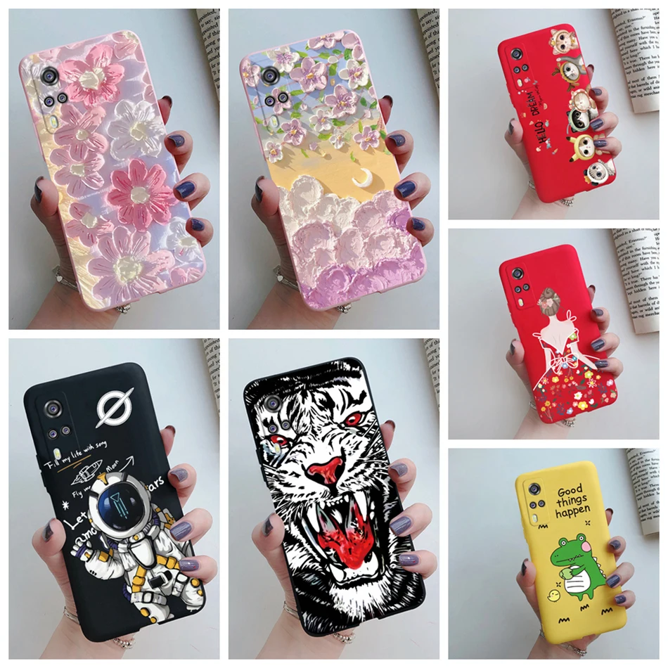 For Vivo Y31 V2036 Case Popular Flower Phone Cover For Vivo Y51 V2030 Y 51 Y 31 2021 VivoY31 Y51A Y53s 4G 6.58 inch Soft Fundas