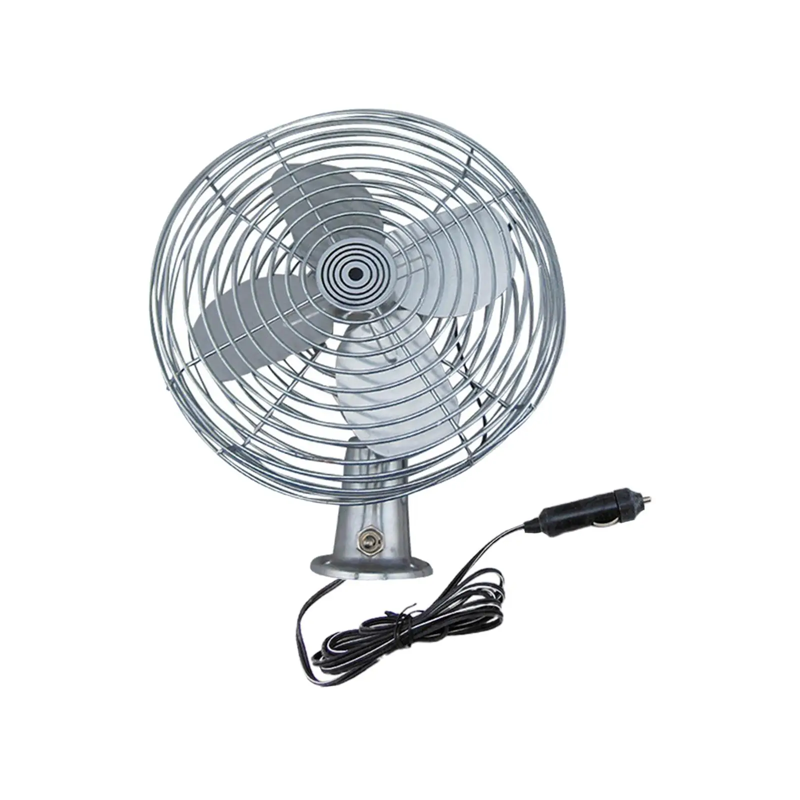 Generic 8 inch Cooling Fan Car Fan Silent Motor Technology Metal Convenient Heavy Duty Car Accessories for RV Trailer