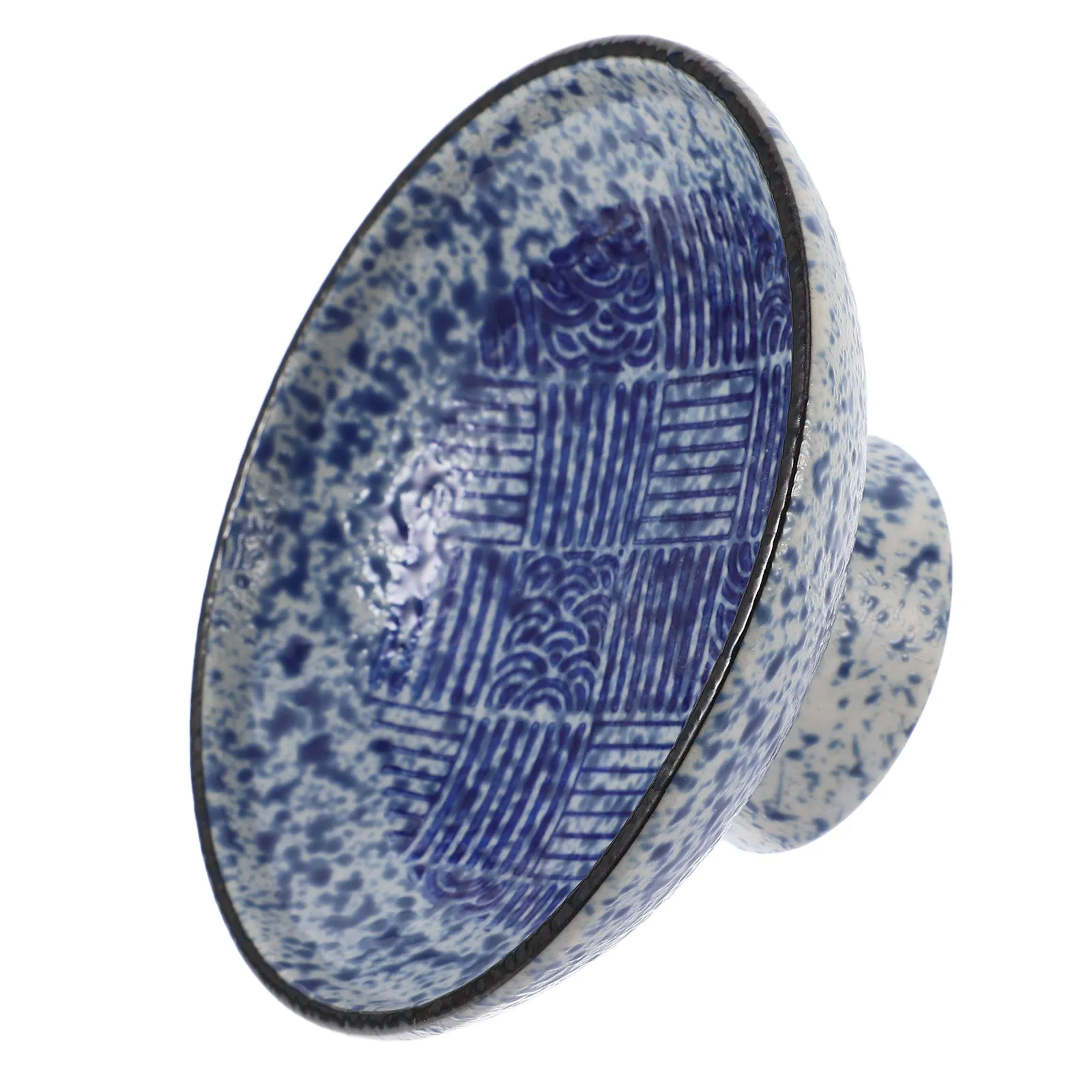 Elegant Japanese Style Ceramic Footed Bowl Pedestal Serving Dish for Fruits Desserts Nuts Home Party Snack Display Tray - view 4