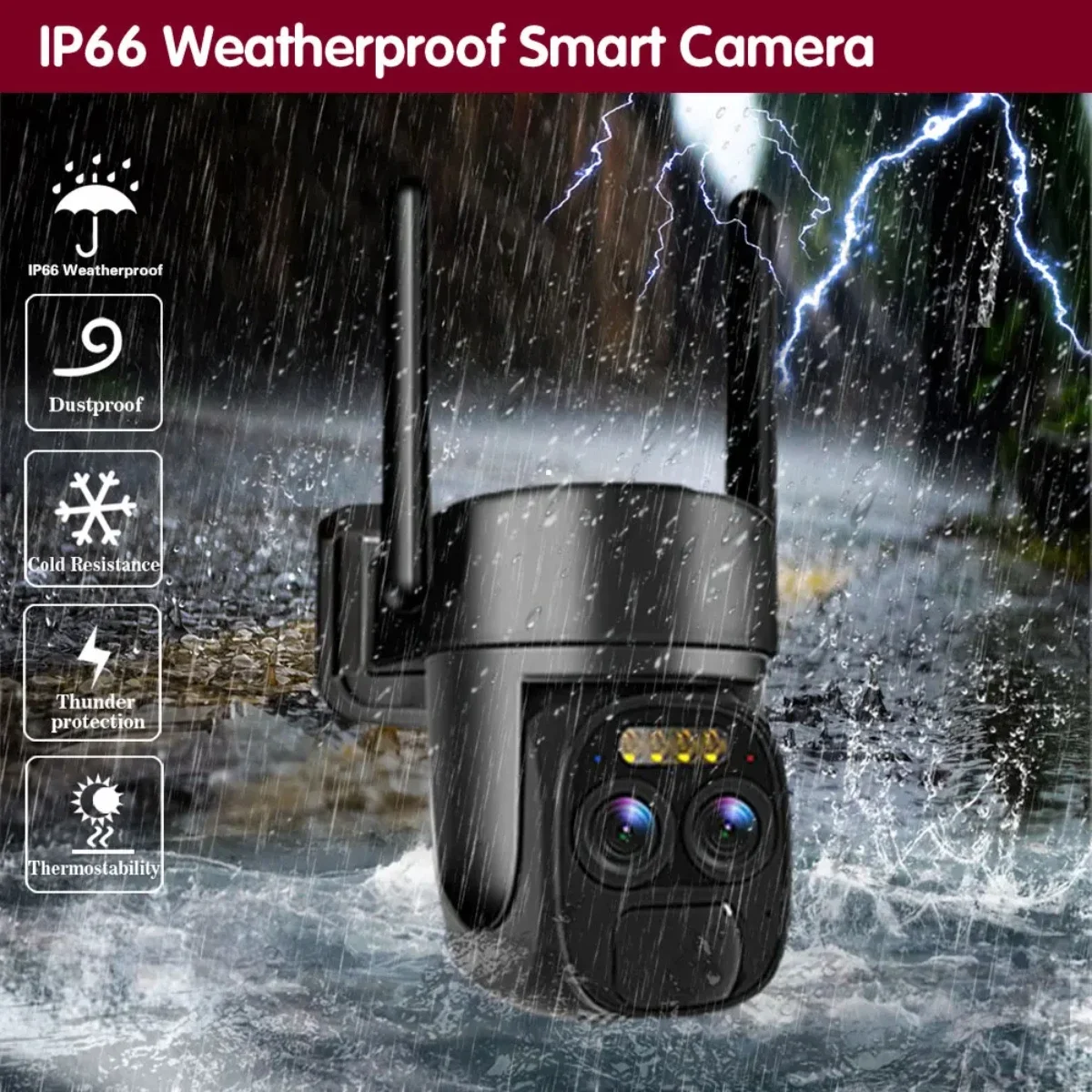 8MP Outdoor 4K 10X Optical Zoom 2Audio Wifi IP Panel Solar Camera With Rechargeable Battery PTZ Home Security Video Surveillance