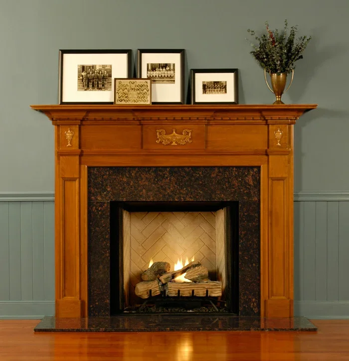 French Style Decorative Electric Fireplace With Mantel TV Stand Design Rustic Fireplace Mantel