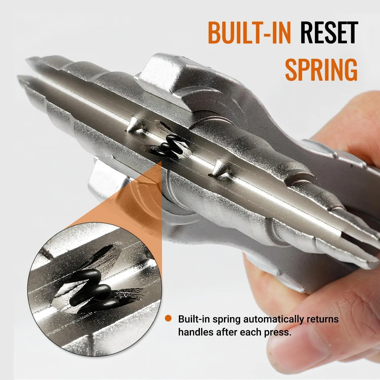 6-22mm (1/4-7/8 Zoll) Manueller Kupferrohr-Expander mit ergonomischem Griff für müheloses Bördeln von Aluminiumrohren bei HVAC-Reparaturen – Detail 2