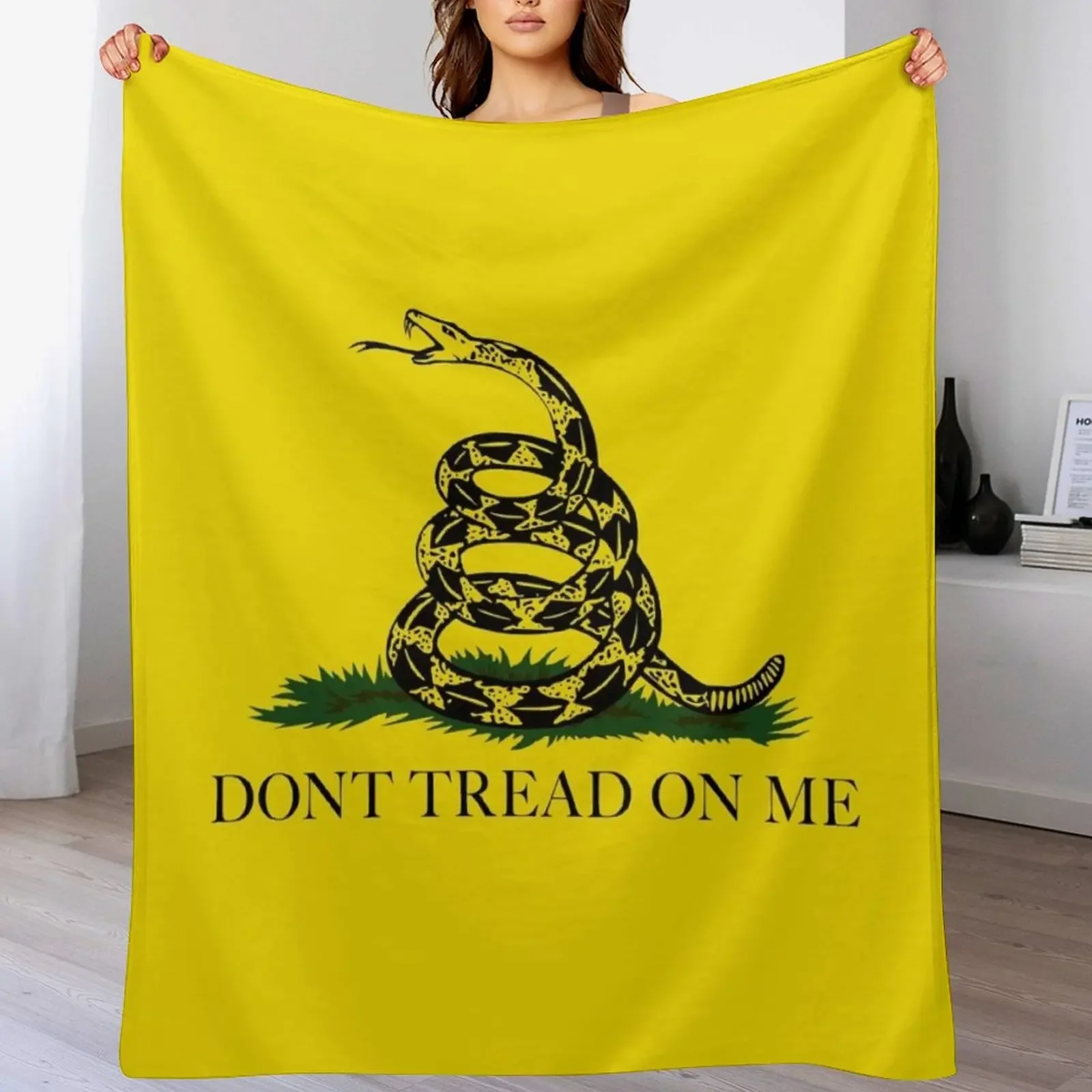 

Gadsden Don’t Tread On Me Flag Throw Blanket christmas gifts Flannels Thermal Bed Blankets
