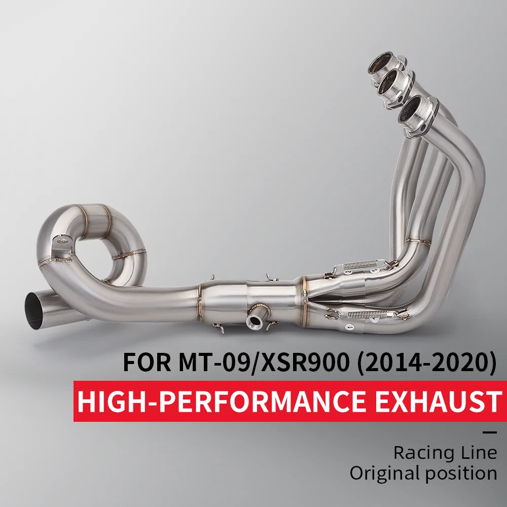 

Suitable for MT09 XSR09 FZ09 MT-09 motorcycle high-performance stainless steel rotating full-section exhaust system set2014-2020