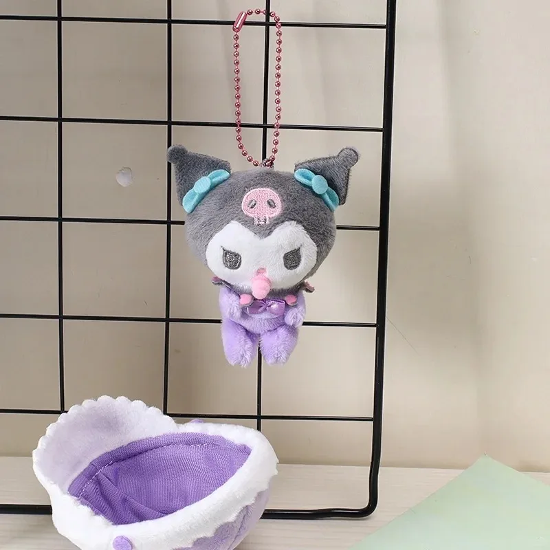 Sanurgente-Porte-Clé en Peluche avec Sucette pour Bébé, Pendentif, Mignon, Cinnamoroll, Melody, Beurre, Dessin Animé, Cadeaux de Vacances