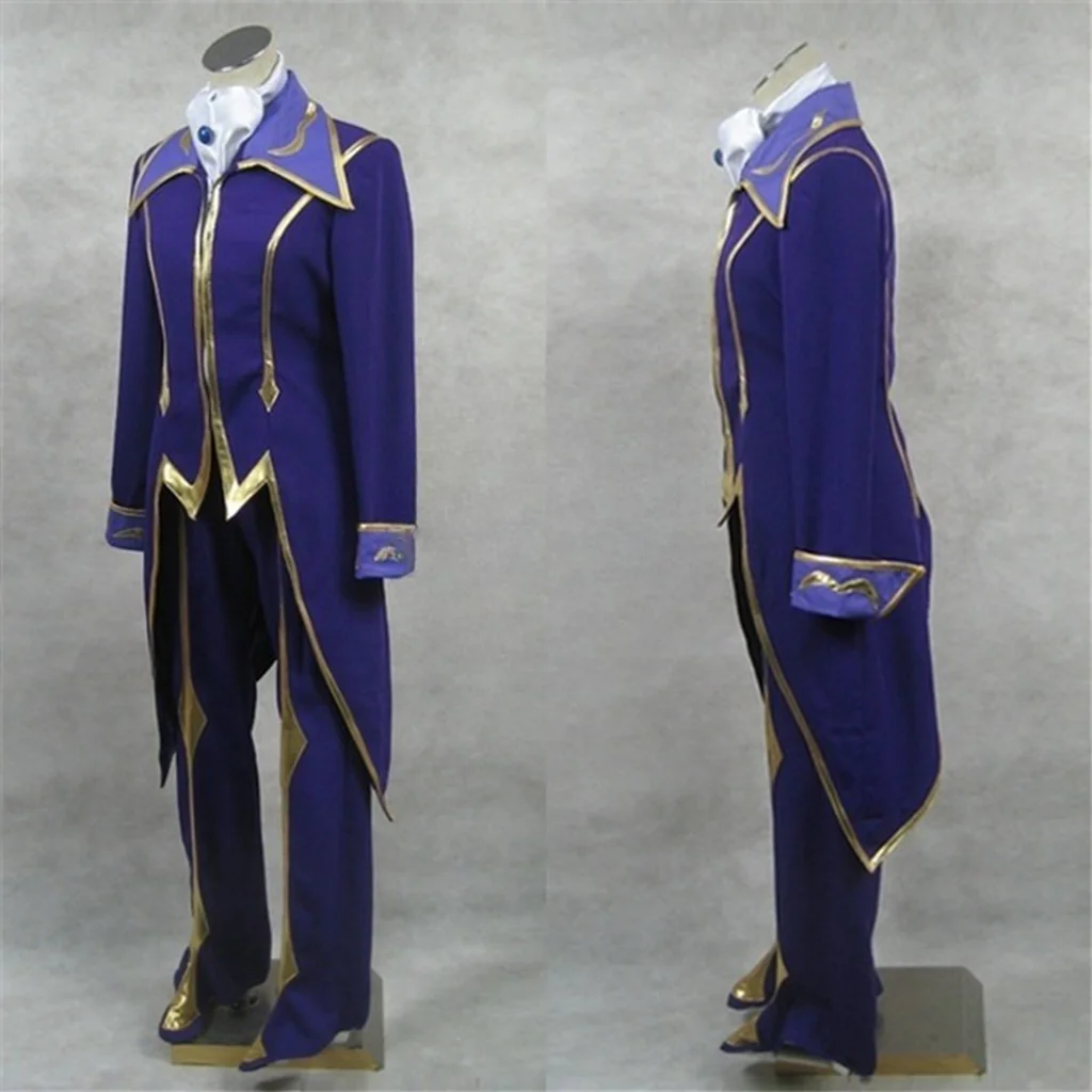 Code Geass Cosplay Lelouch Lamperouge Cosplay Costume ZERO Cosplay  Halloween Christmas Carnival Party Role Play Suit