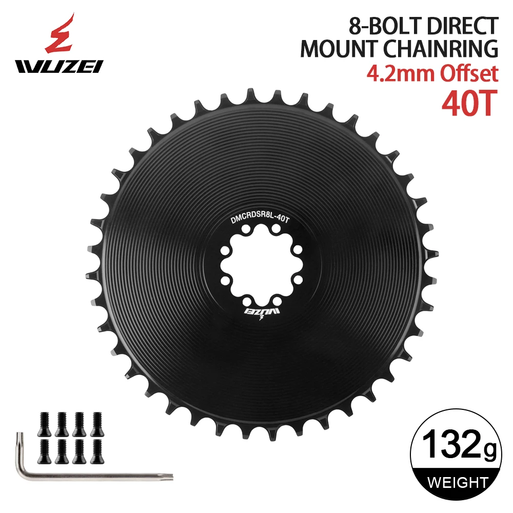 WUZEI 8 Schrauben Kettenblatt für SRAM AXS Force Red Direct Mount Rennrad Kettenblatt 40 42 44 46T48T8 Bolzen schmale breite Krone