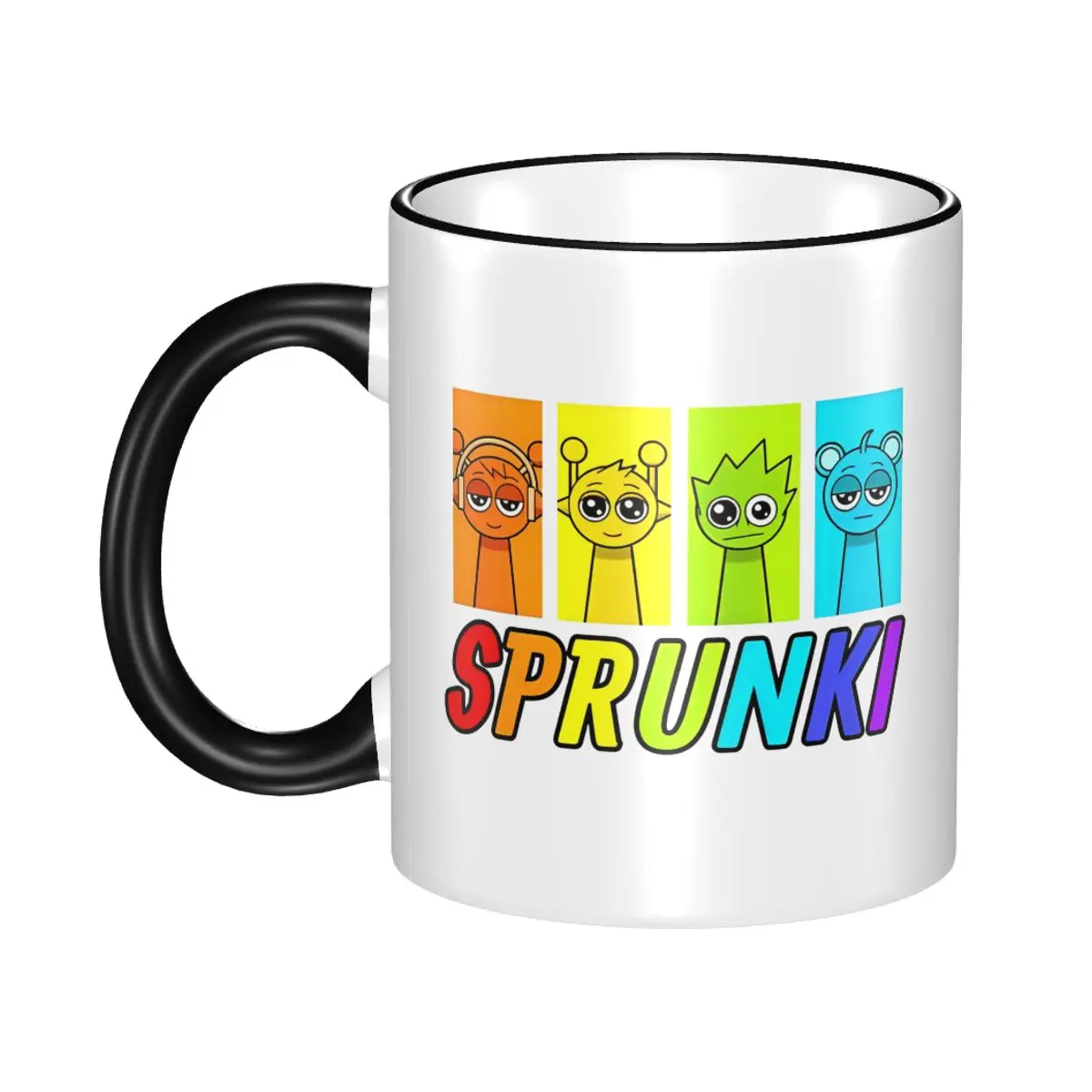 

Sprunki Characters Game Gift Mugs for Friends Fun Oren Simon OWAKCX Sky Coffee Cup Present for Home