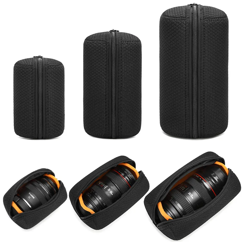 Universelle Kameraobjektiv-Tasche, Schutzhülle, Tragbare Objektivtasche für Canon, Nikon, Sony Spiegellose Kameras