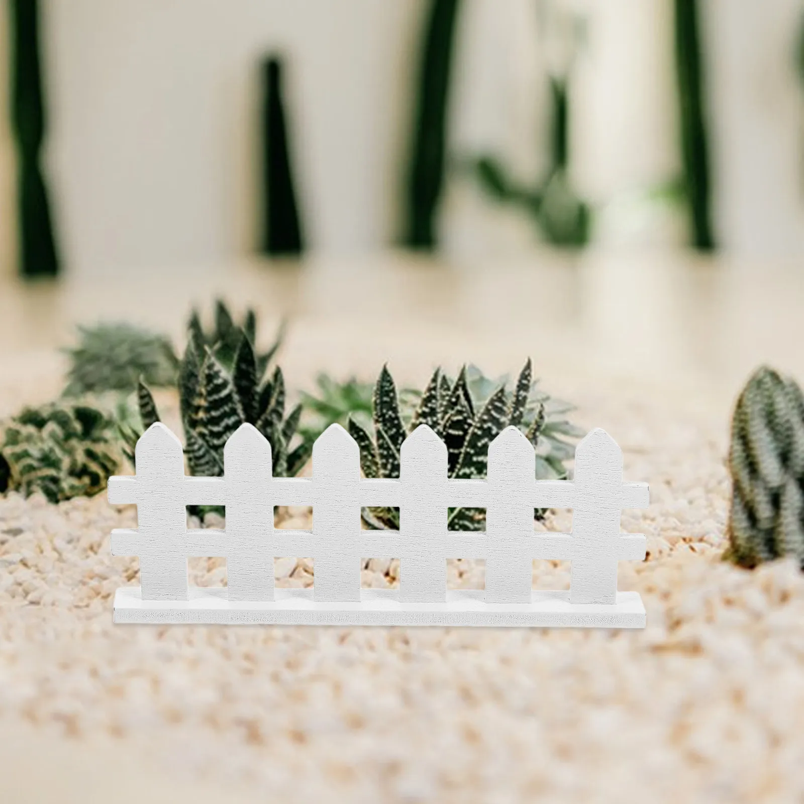 

10Pcs Miniature Wooden Fence Decor Micro Landscape Dollhouse Garden Scene Props DIY Craft Accessories Artificial Farm Decoration