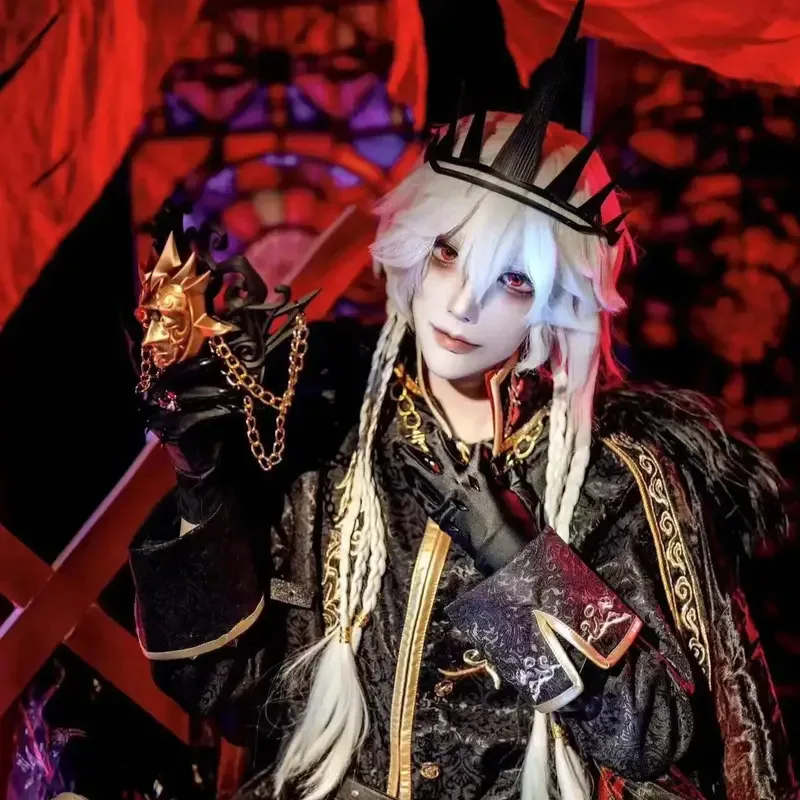 CyAnime ساعة ليلية زي لعبة الهوية الخامس شعر مستعار تأثيري أحذية Akura-ssr Morningstar Ithaqua تأثيري الرجال زي هالوين