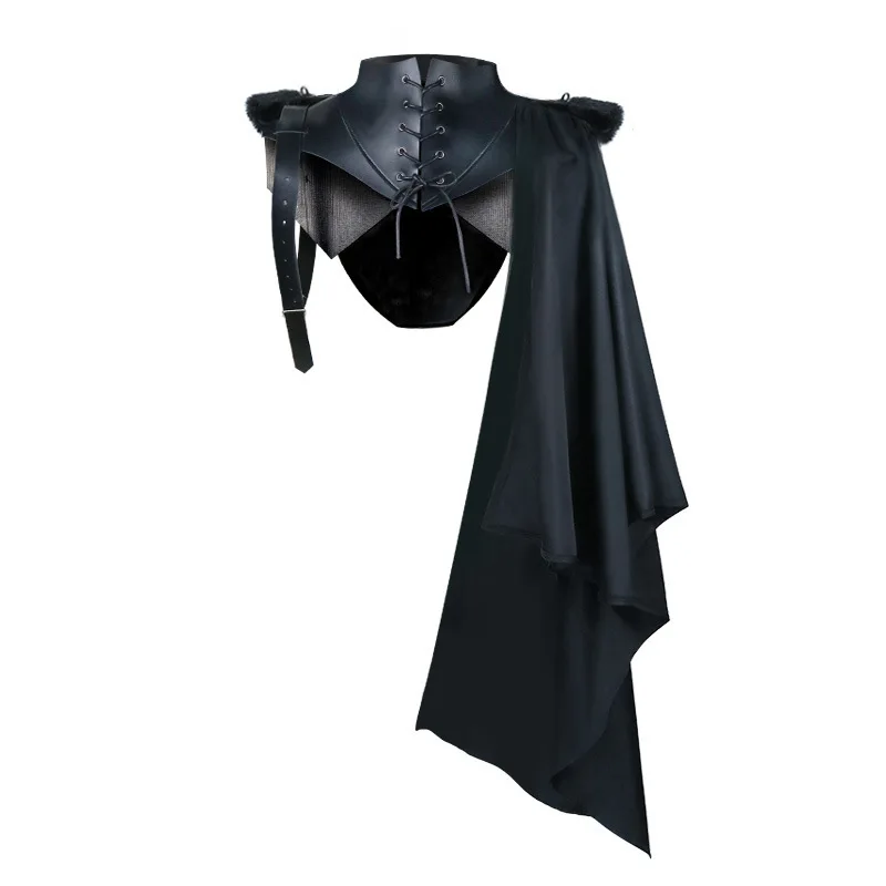 2024 donkere gothic demon verkleedkostuum vampier cape reaper cape halloween cos showkostuum