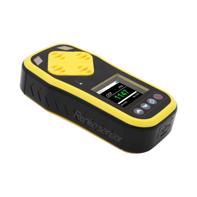 Handheld portable carbon dioxide meter co2 detector with alarm function